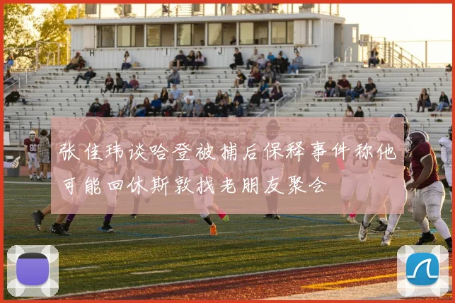 张佳玮谈哈登被捕后保释事件称他可能回休斯敦找老朋友聚会